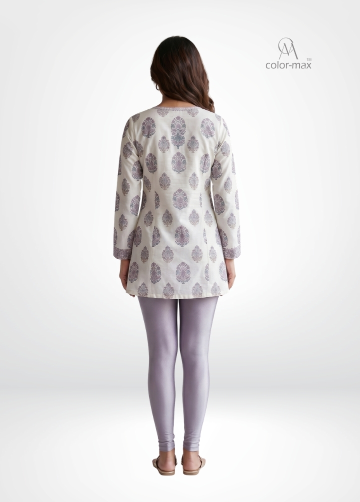 LAVENDER - Imported premium Nylon/Polyester Shimmer Leggings - Hover